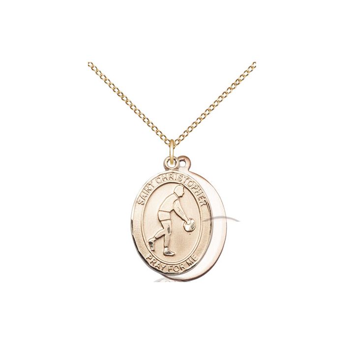 St. Christopher-Basketball Medium Pendant