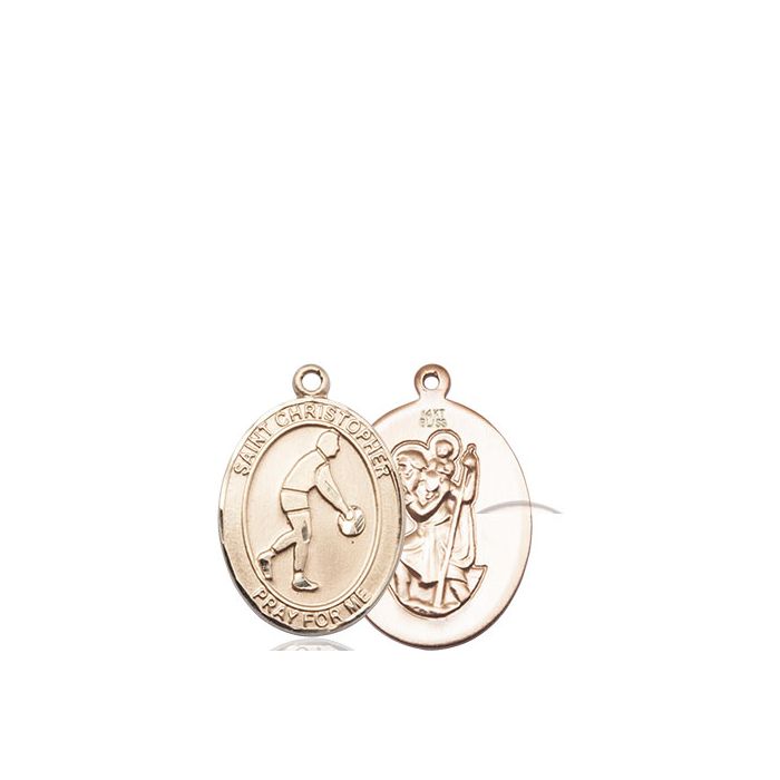 St. Christopher-Basketball Medium Pendant