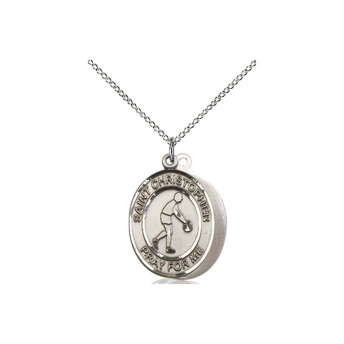 St. Christopher-Basketball Medium Pendant