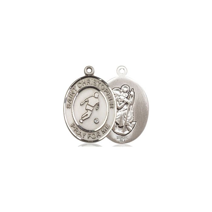 St. Christopher-Soccer Medium Pendant
