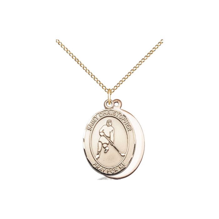 St. Christopher-Ice Hockey Medium Pendant