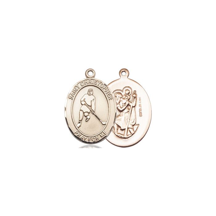 St. Christopher-Ice Hockey Medium Pendant