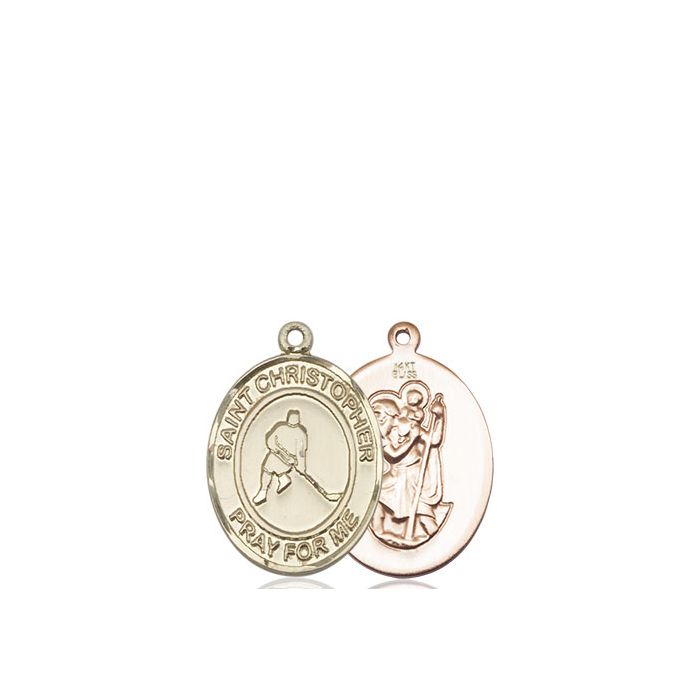 St. Christopher-Ice Hockey Medium Pendant