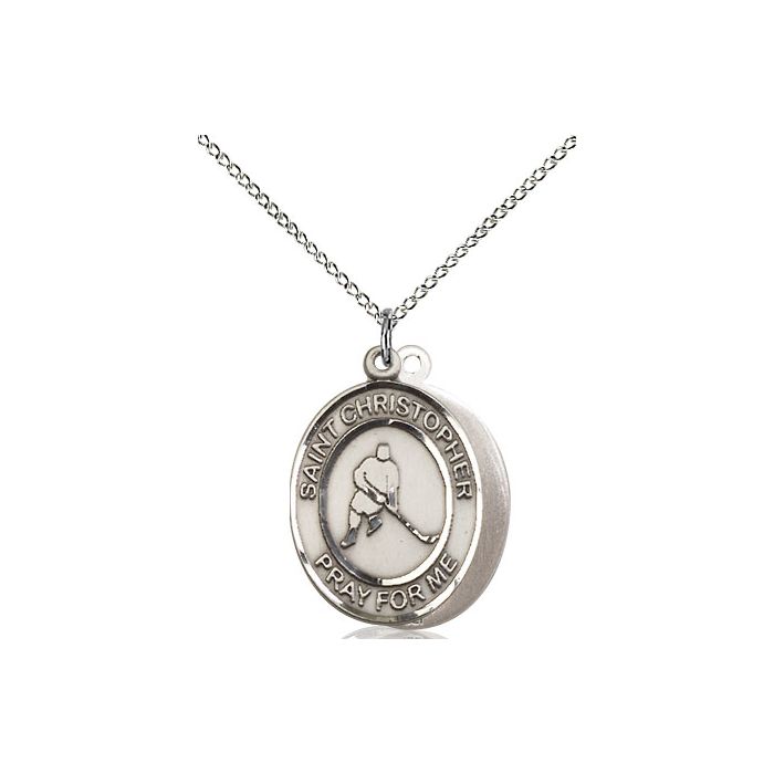 St. Christopher-Ice Hockey Medium Pendant