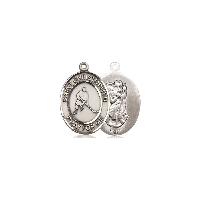 St. Christopher-Ice Hockey Medium Pendant
