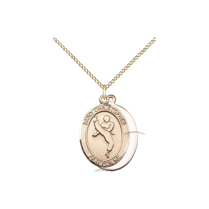 St. Christopher-Martial Arts Medium Pendant