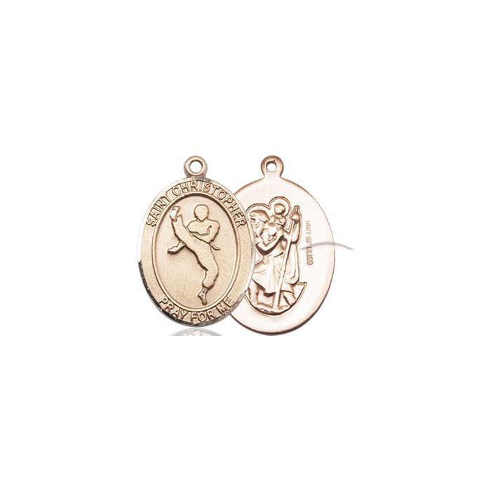 St. Christopher-Martial Arts Medium Pendant