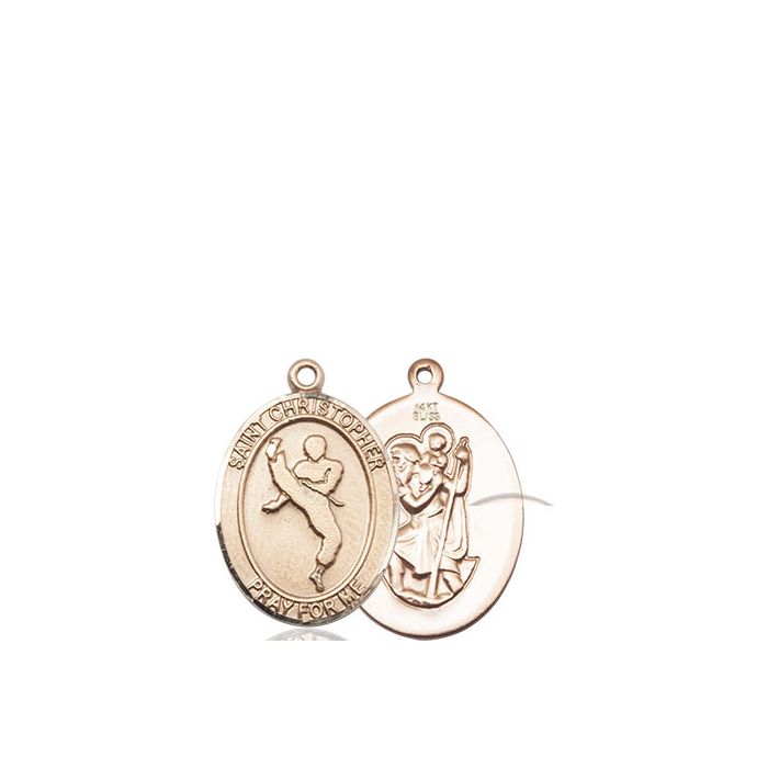 St. Christopher-Martial Arts Medium Pendant