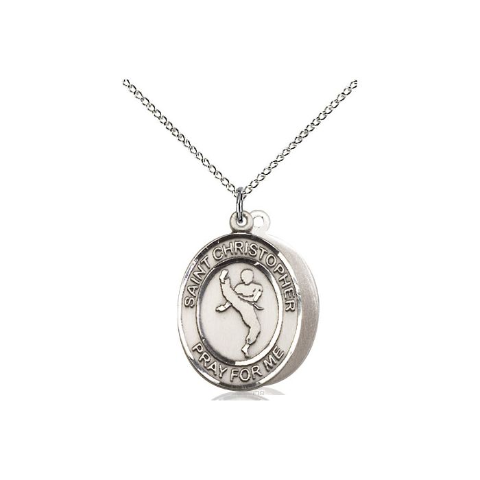St. Christopher-Martial Arts Medium Pendant