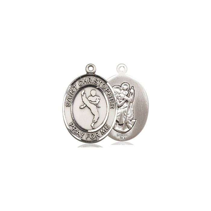 St. Christopher-Martial Arts Medium Pendant