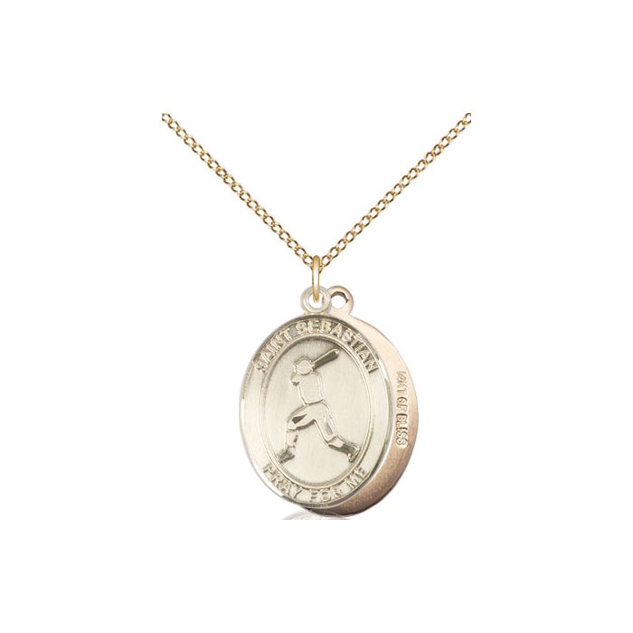 St. Sebastian-Baseball Medium Pendant