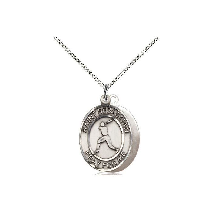 St. Sebastian-Baseball Medium Pendant