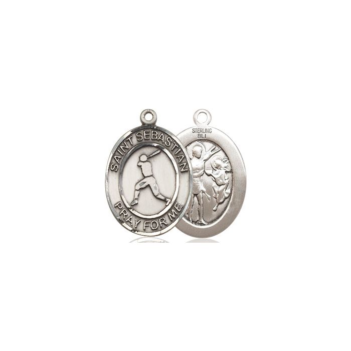 St. Sebastian-Baseball Medium Pendant