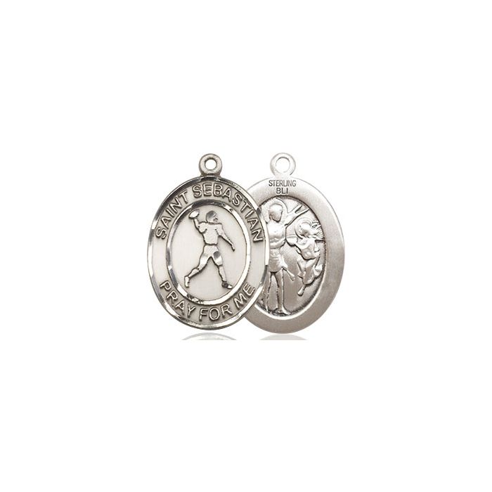 St. Sebastian-Football Medium Pendant
