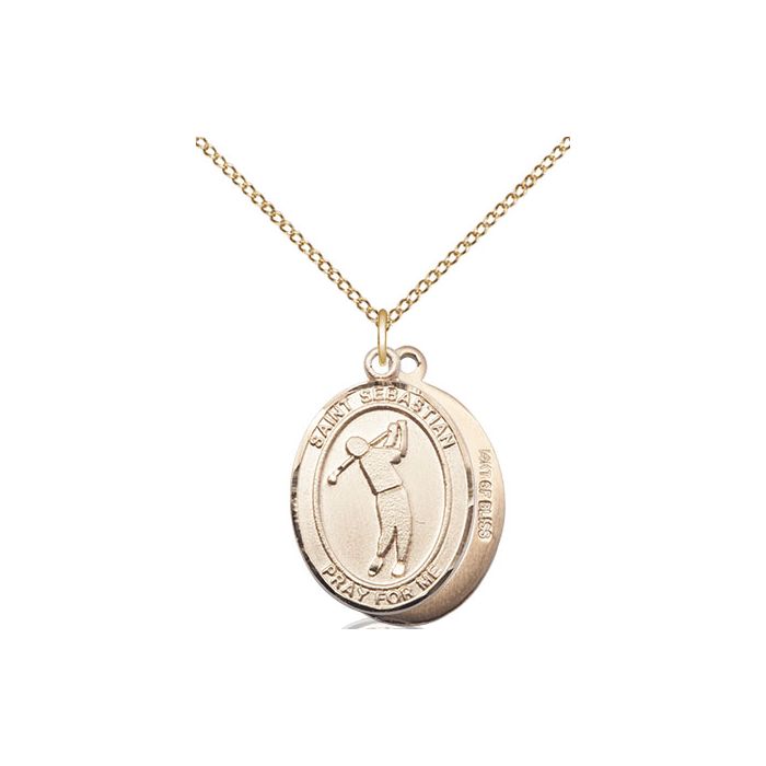 St. Sebastian-Golf Medium Pendant
