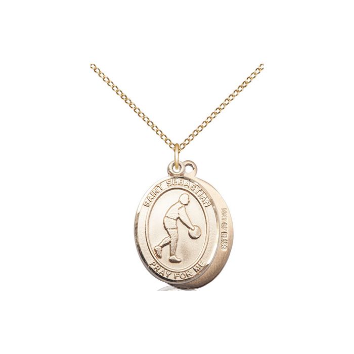 St. Sebastian-Basketball Medium Pendant