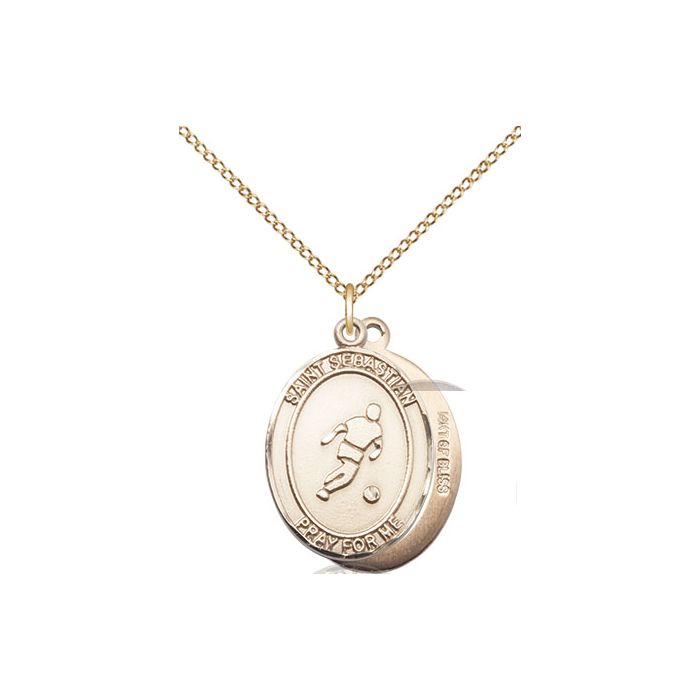St. Sebastian-Soccer Medium Pendant