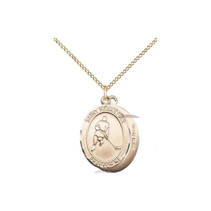 St. Sebastian-Ice Hockey Medium Pendant