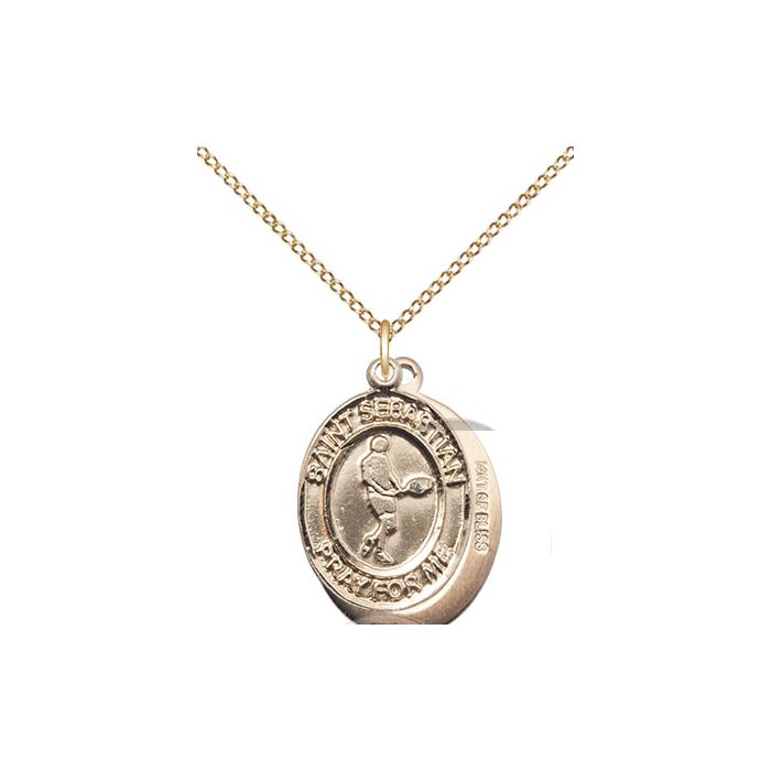 St. Sebastian-Tennis Medium Pendant
