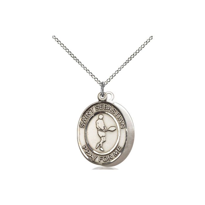 St. Sebastian-Tennis Medium Pendant