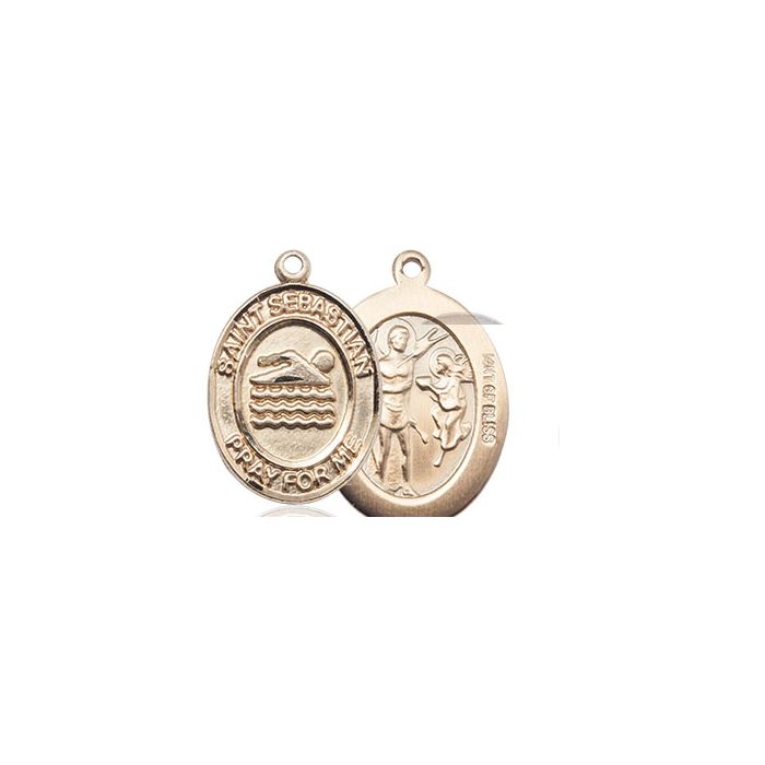 St. Sebastian-Swimming Medium Pendant