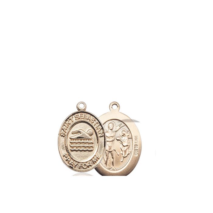 St. Sebastian-Swimming Medium Pendant