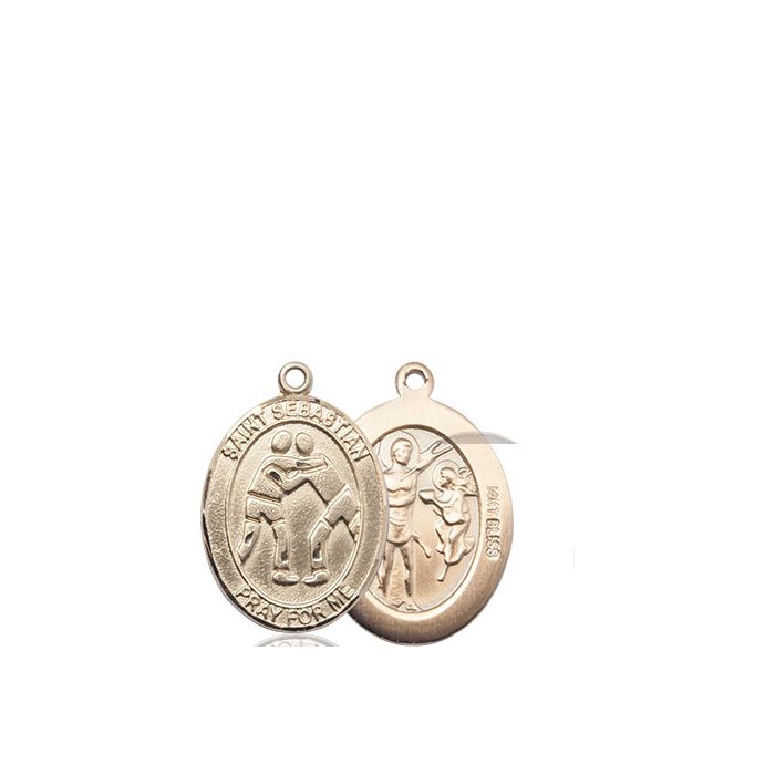 St. Sebastian-Wrestling Medium Pendant