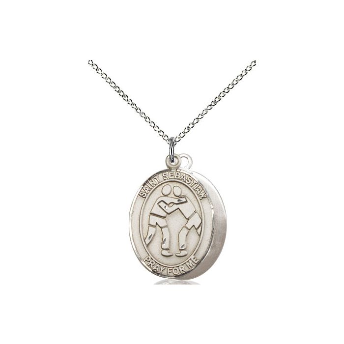 St. Sebastian-Wrestling Medium Pendant