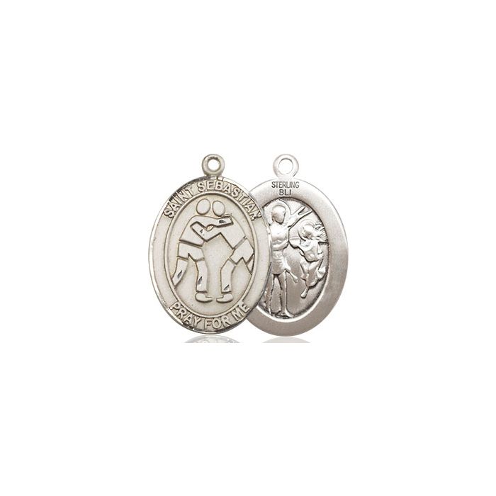 St. Sebastian-Wrestling Medium Pendant