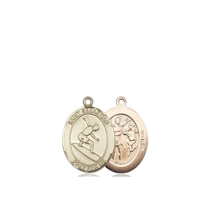 St. Sebastian-Surfing Medium Pendant
