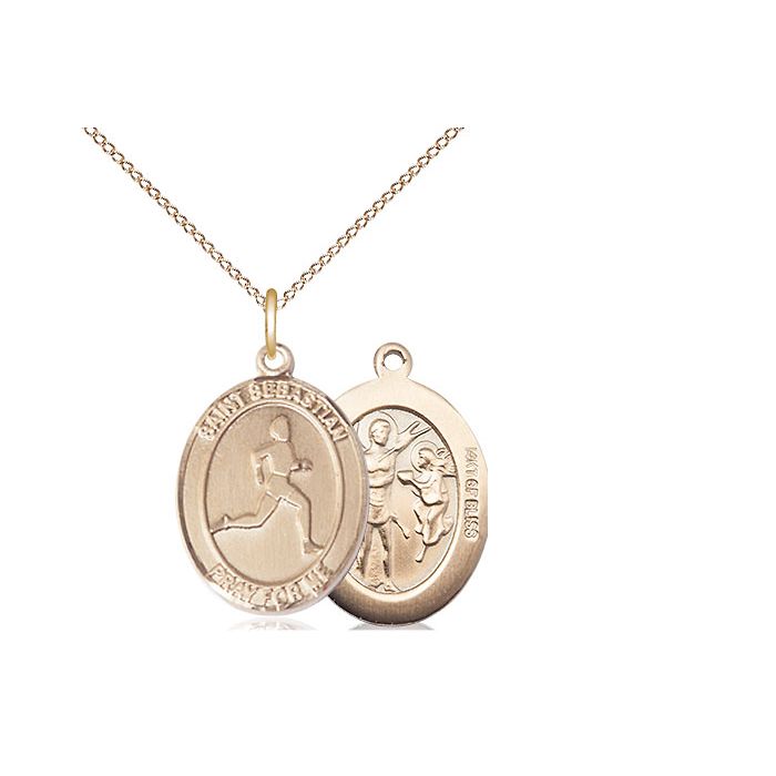 St. Sebastian-Track & Field Medium Pendant