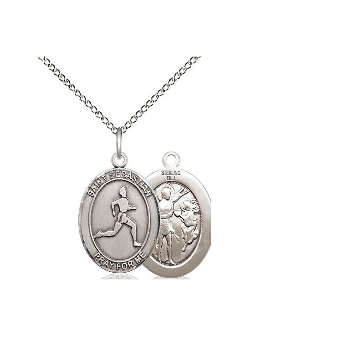 St. Sebastian-Track & Field Medium Pendant