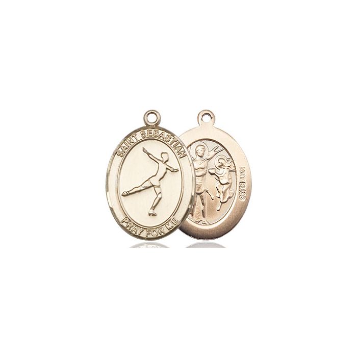 St. Sebastian-Figure Skating Medium Pendant