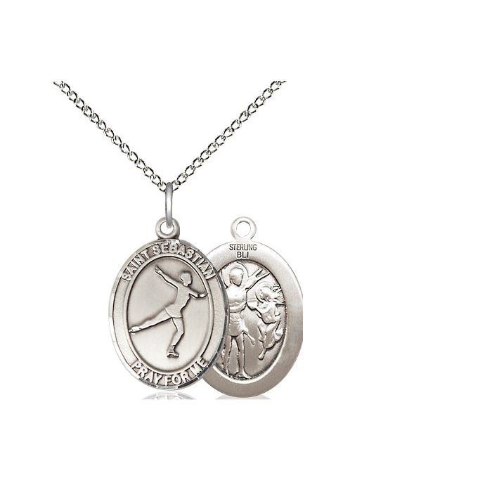 St. Sebastian-Figure Skating Medium Pendant