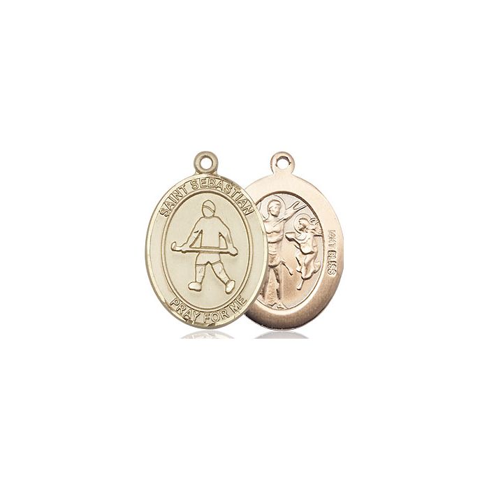 St. Sebastian-Field Hockey Medium Pendant