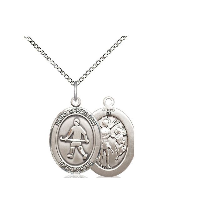 St. Sebastian-Field Hockey Medium Pendant