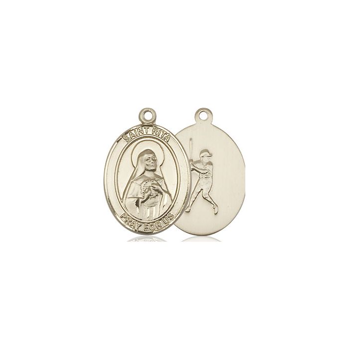 St. Rita - Baseball Medium Pendant