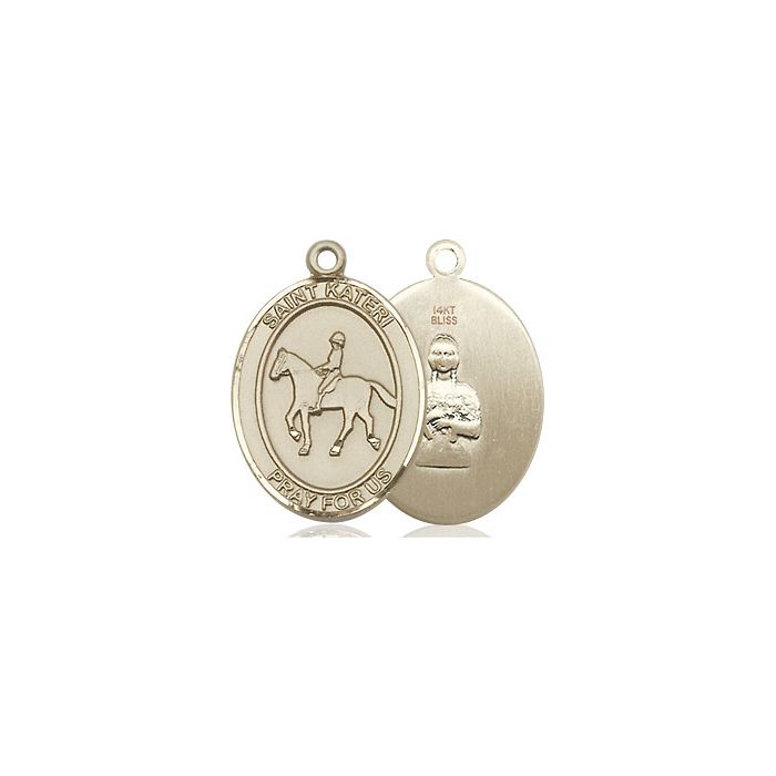 St. Kateri - Equestrian Medium Pendant