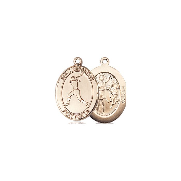 St. Sebastian - Softball Medium Pendant