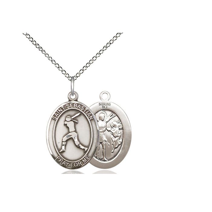 St. Sebastian - Softball Medium Pendant