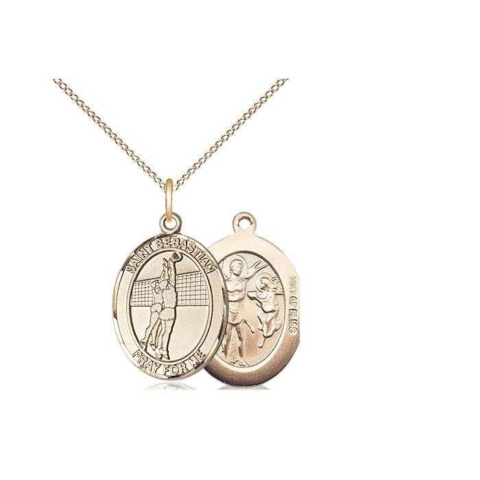 St. Sebastian - Volleyball Medium Pendant