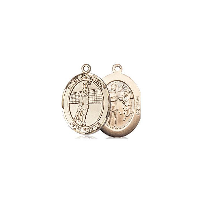St. Sebastian - Volleyball Medium Pendant