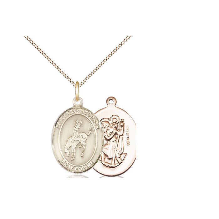 St. Christopher - Rodeo Medium Pendant