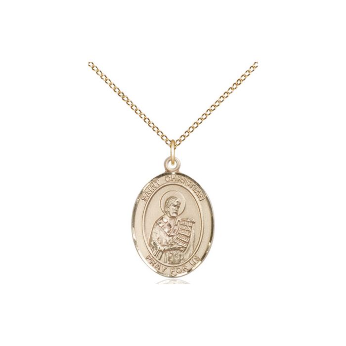 St. Christian Demosthenes Medium Pendant