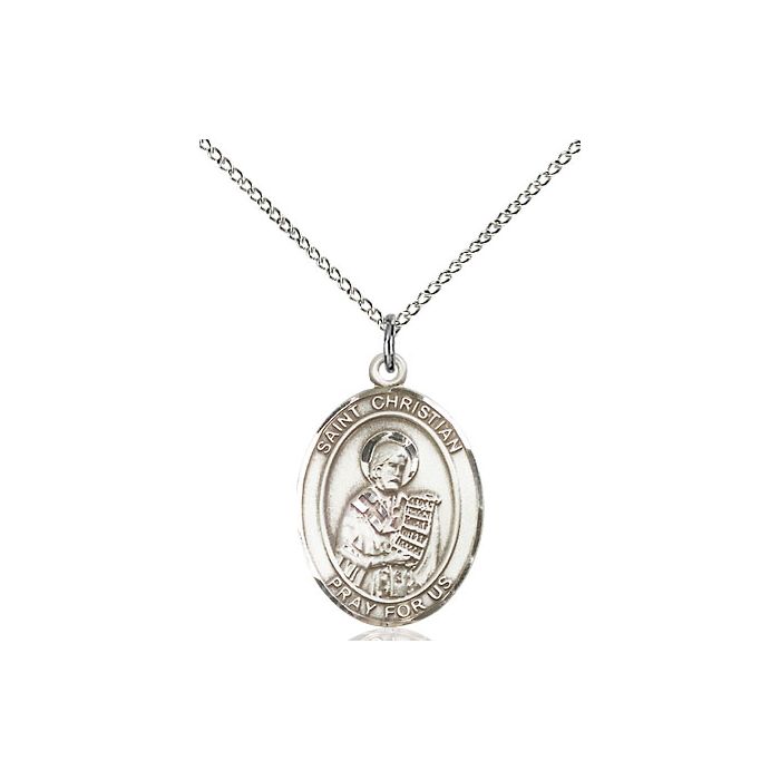 St. Christian Demosthenes Medium Pendant