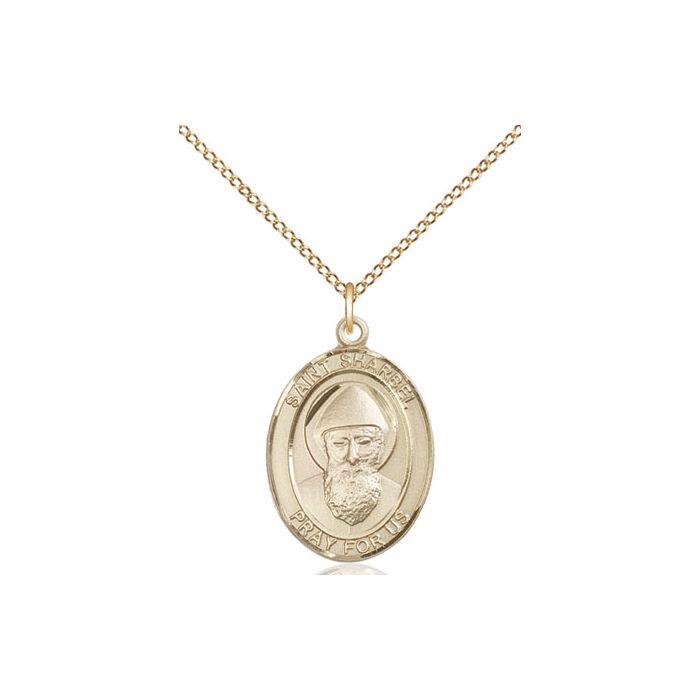 St. Sharbel Medium Pendant