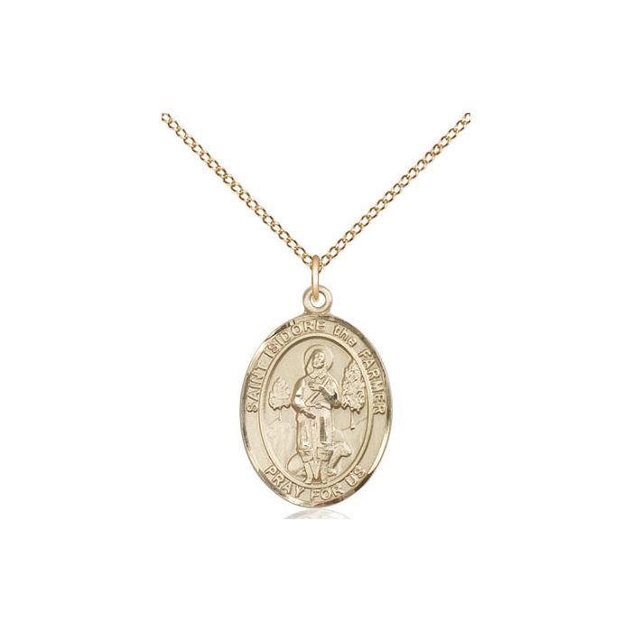 St. Isidore the Farmer Medium Pendant
