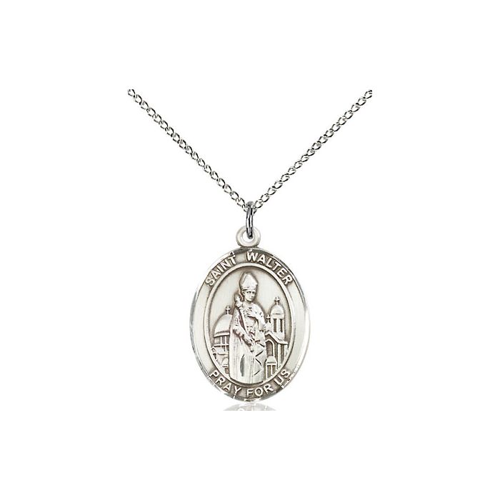 St. Walter of Pontnoise Medium Pendant