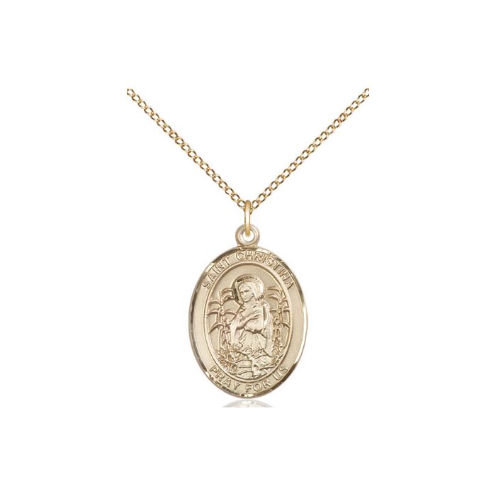 St. Christina the Astonishing Medium Pendant