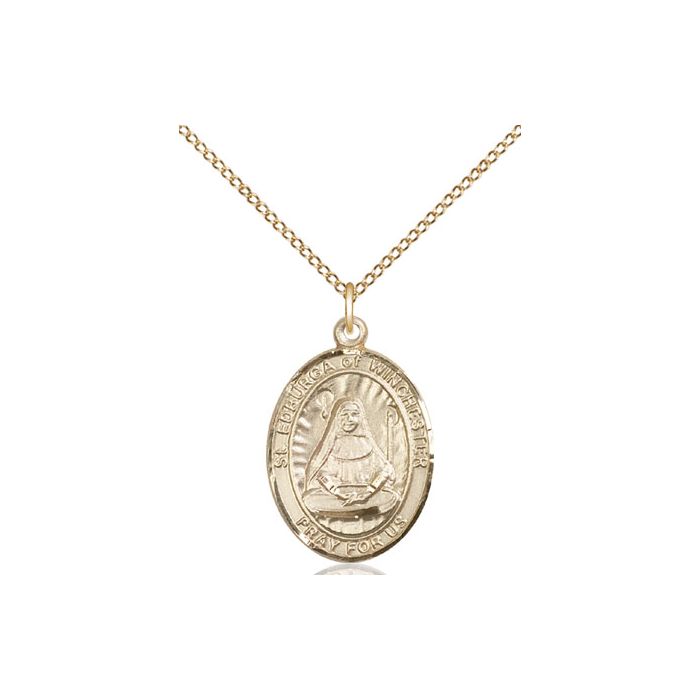 St. Edburga of Winchester Medium Pendant